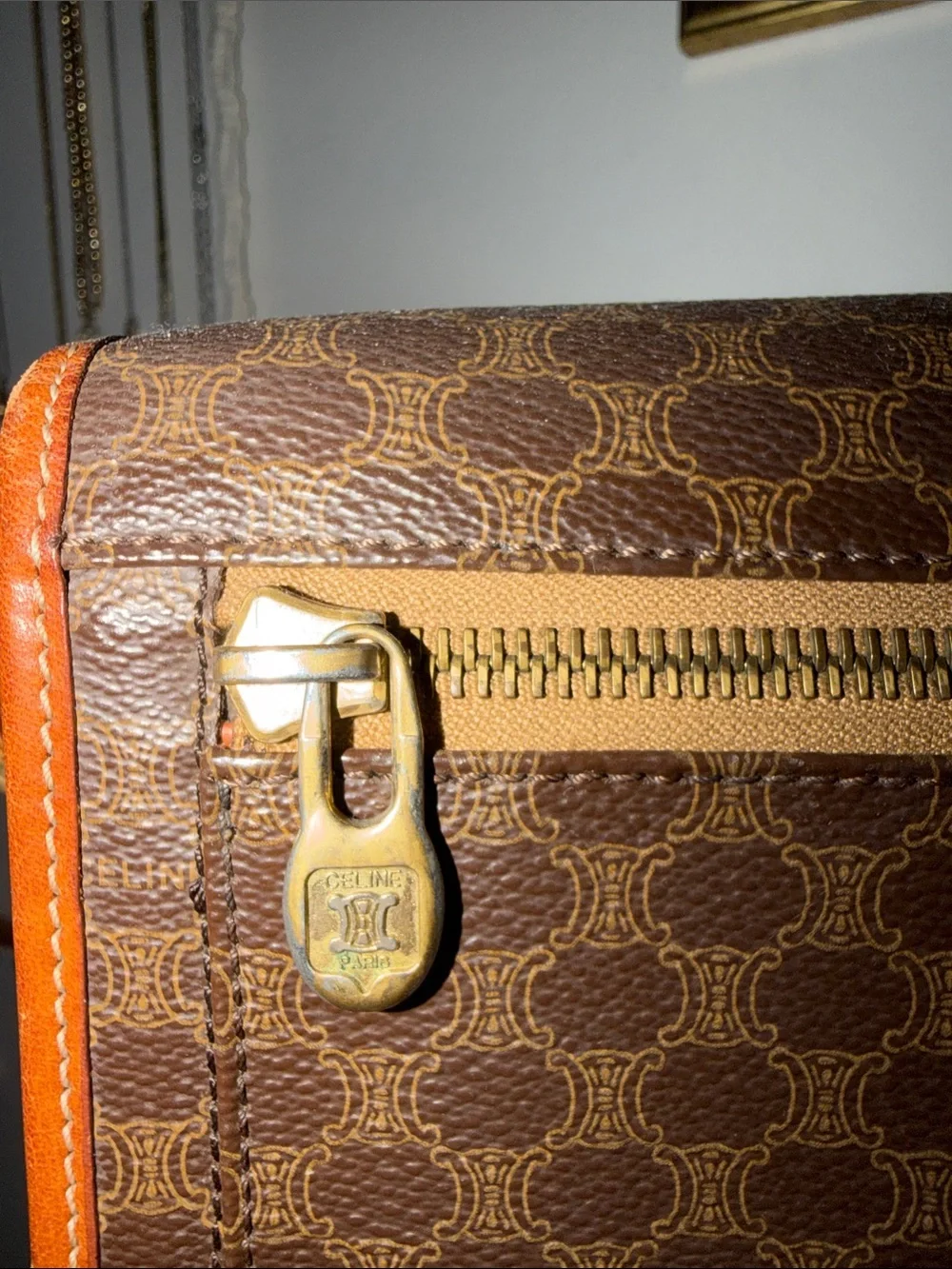 Celine Macadam monogram crossbody bag